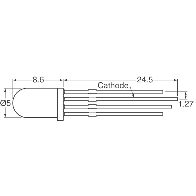 WP154A4SUREQBFZGW Kingbright  Indication LED - Discrète